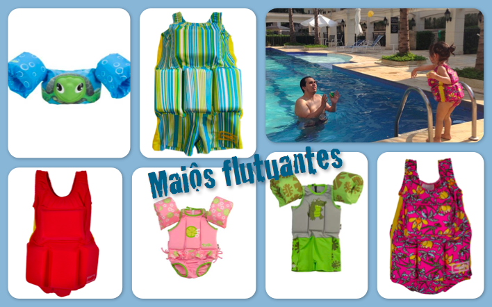 bruna aos 2 anos nandando maiô colete flutuante aqualeve
